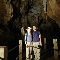  Mr.Peter and lover  Golden Long Neck Tribe and Silver Cave Tour