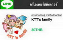 ครอบครัว คนไทยทัวร์ รูปแบบ Line sticker Vo1. 